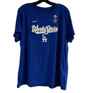 NWOT Nike LA Dodgers World Series 2025 Blue Tee Size XXL